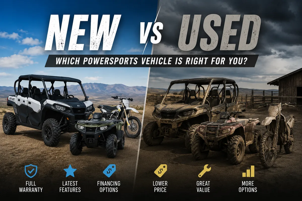 New vs. Used Powersports Vehicles: Which Should You Buy?